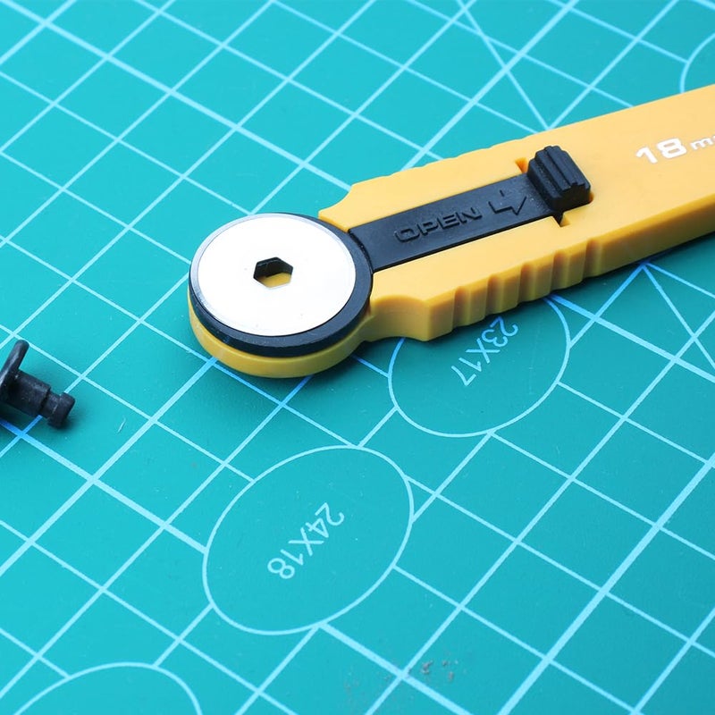 AUTOTOOLHOME 20 Pack 18mm Rotary Cutter Blades Cutting Fabric Paper Quilting Sewing Patchwork Tool - Image 4